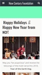 Mobile Screenshot of newcenturyfoundation.org