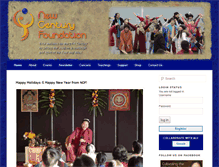 Tablet Screenshot of newcenturyfoundation.org
